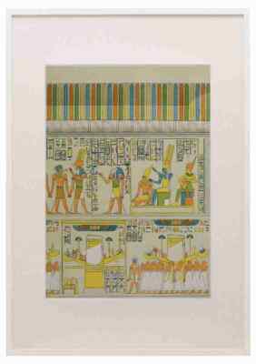 Antike Die Geschichte Ägyptens 1903 Basreliefs an Granitwänden bei Karnak A3 A4