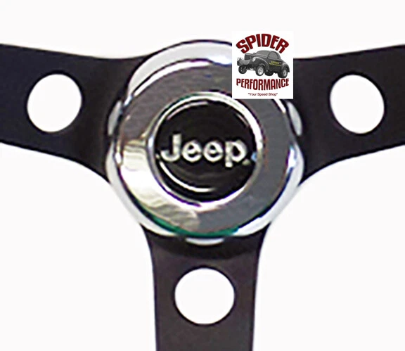 Jeep CJ5 CJ6 1967-1975 volante 14 1/2" clásico negro Foto 3 de 4