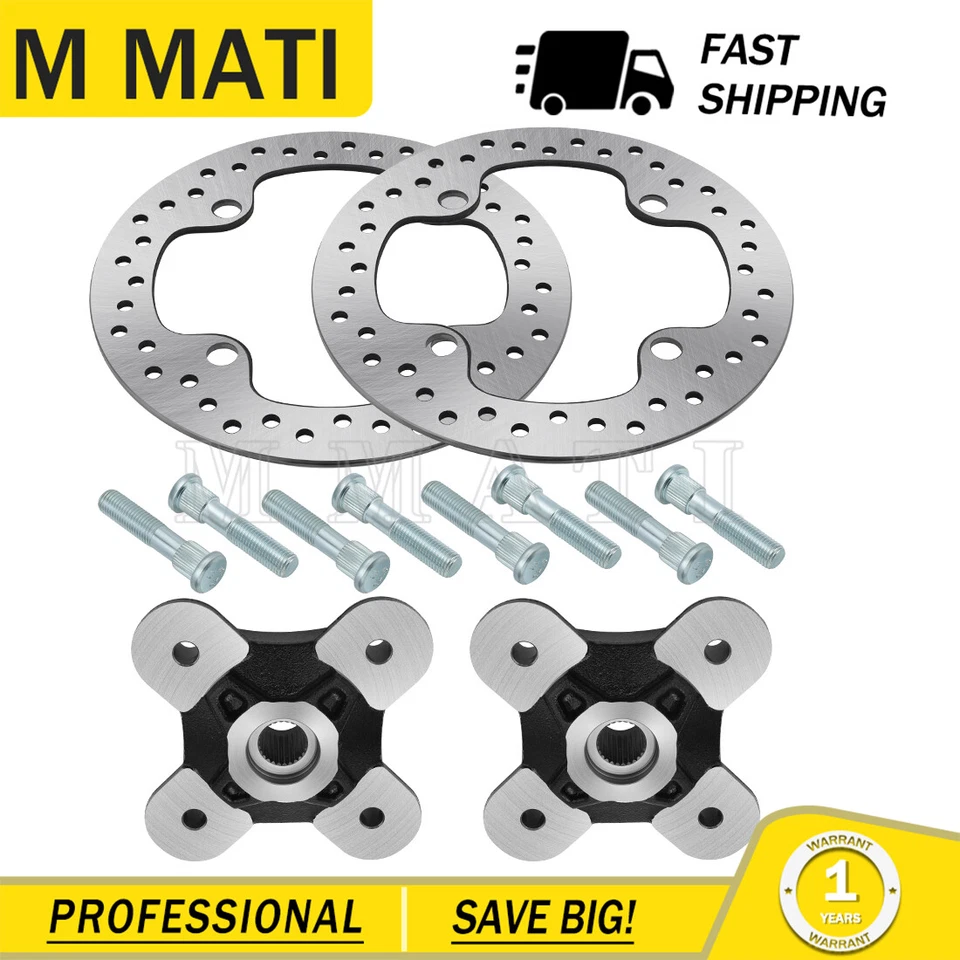 2 Front/Rear Wheel Hub & Rotor Studs Kit for Polaris RZR XP 4 1000 2014-2022 UTV - Image 4 of 4