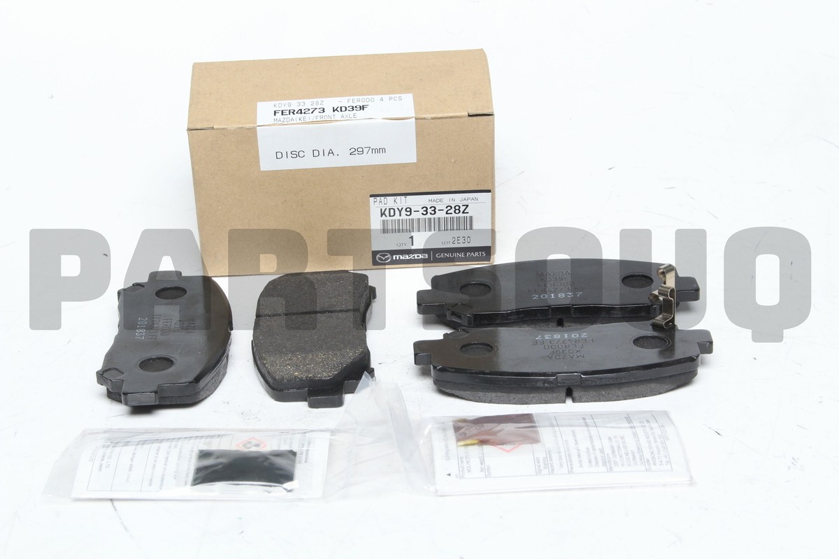 KDY93328Z Genuine Mazda PAD SUB SET,FRT CALI KDY9-33-28Z | eBay