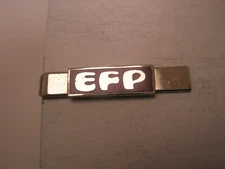 EFP Monogram Initial Letter Font Name Vintage SMALL Tie Bar Clip