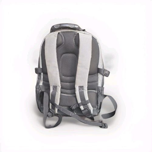 ANTLER NEGRO GRIS REFLECTANTE MOCHILA PORTATIL BOLSO CARABENA BOLSILLOS CREMALLERAS - Imagen 2 de 4