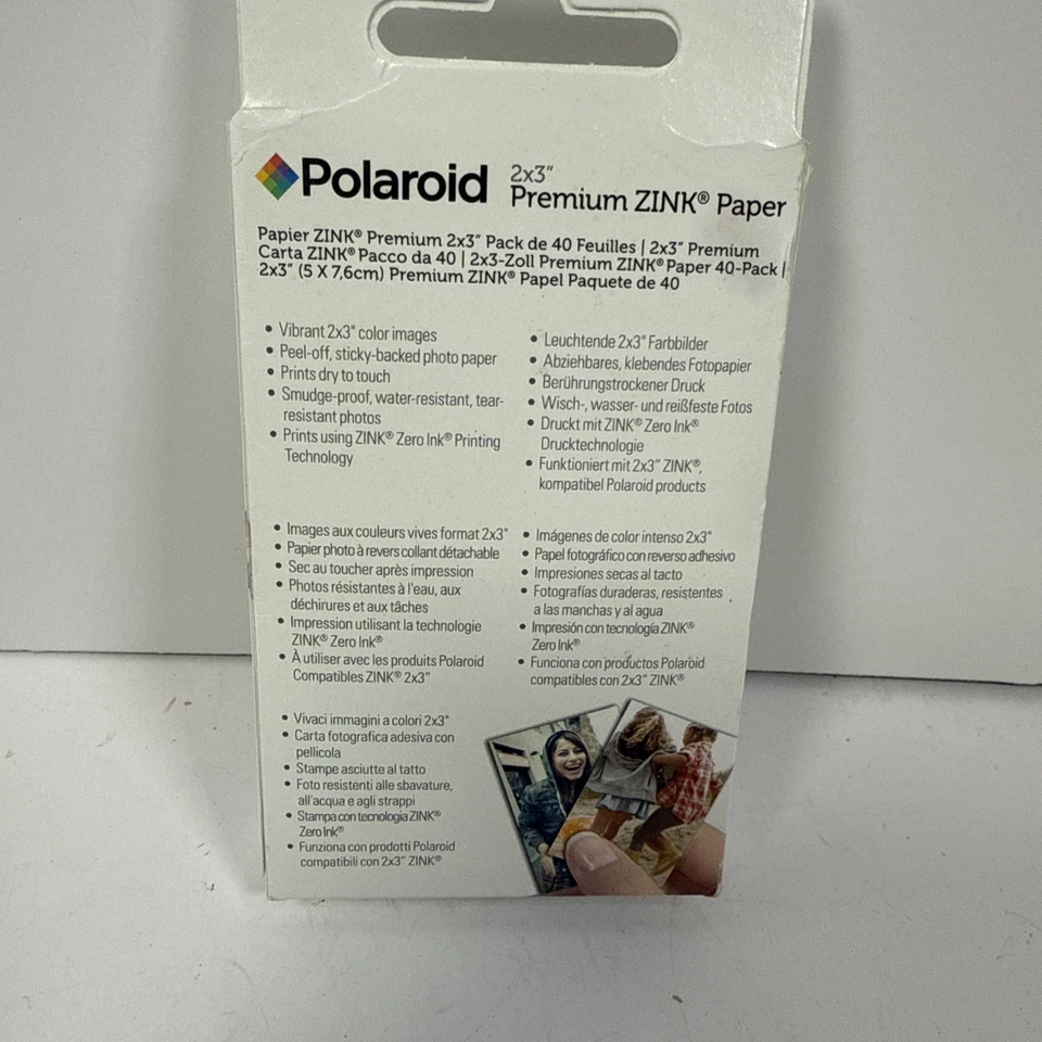 Polaroid Premium ZINK Photo Paper 2 x 3" - Pack of 40 Sheets - Image 3 of 3
