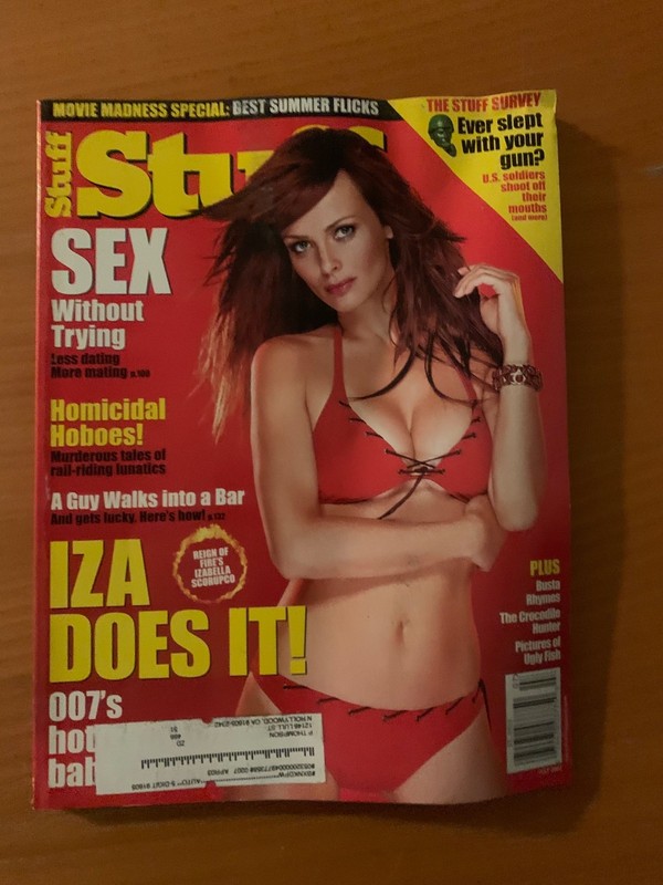 STUFF MAGAZINE July 2002 Izabella Scorupco #32  Alexandra Adi Sam Peckinpah