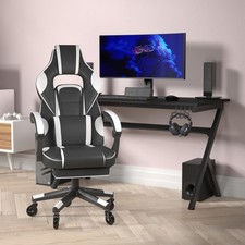 Office Gaming Chair with Skater Wheels and Reclining Arms