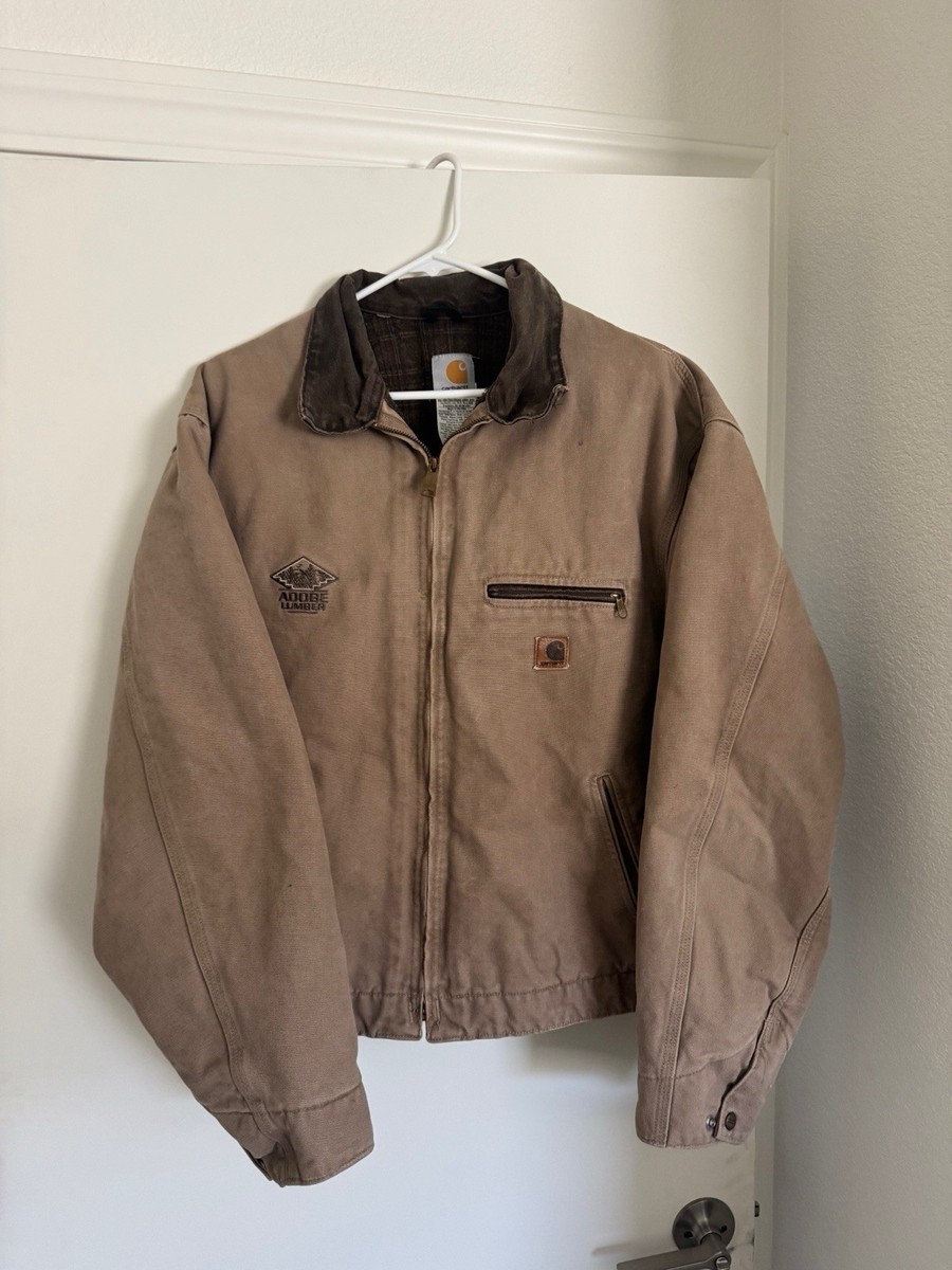 Vintage Y2K J97 SDL Carhartt brown Detroit work wear jacket