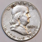 1959-P Franklin Half Dollar - 90% Silver - Extra Fine - #0792EB