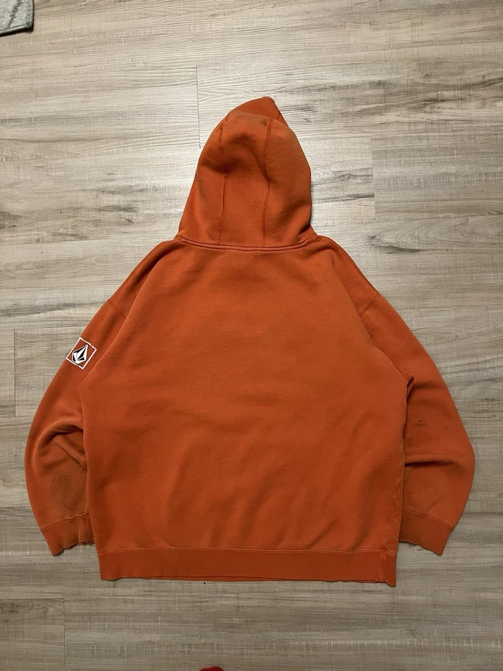 Vintage 90s Y2K Distressed Volcom Stone Pullover Hoodie Sweatshirt Mens XL - Image 3 of 4