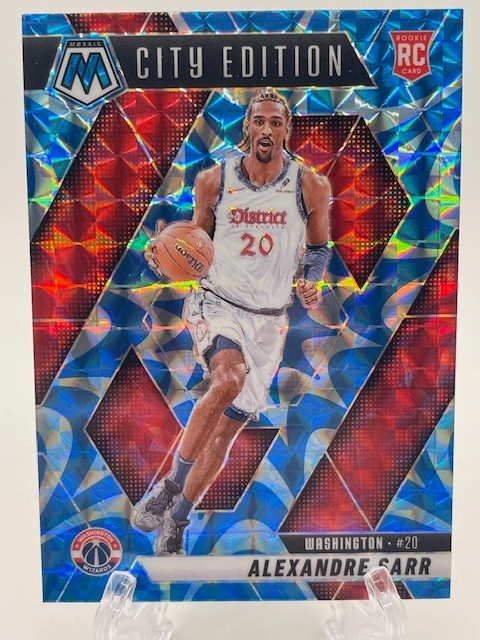 2024-25 Panini Mosaic - City Edition Alexandre Sarr #278 Reactive Blue Prizm RC