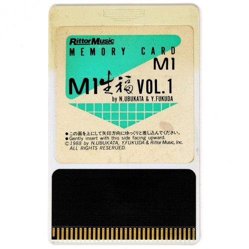 Korg M1 Rittor Music Namafuku Vol. 1 ROM Card Korg M1 & M1R M1-R 1988