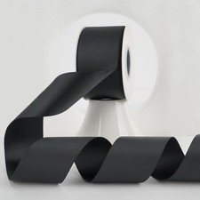 Black Grosgrain Ribbon 2 Inch 25 Yards Thick Hair Bow Supplies Craft Sewing