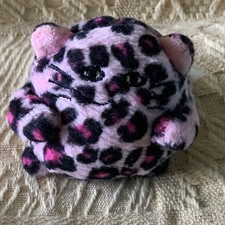 Vintage Jellycat Ping Pong Kitty Leopard Pink Cat Soft Toy New