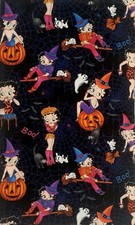 Vtg Betty Boop Halloween - Approx. 18 X 11 Piece Vtg Betty Boop Halloween - Approx. 18 X 11 Piece