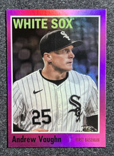 2024 Topps Archives Andrew Vaughn Pink Foilboard SP #133 Chicago White Sox