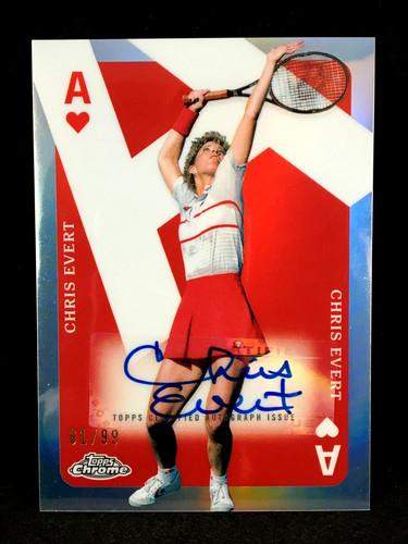 Chris Evert #CAA-CE 2024 Topps Chrome Aces Autograph card