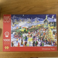 Rompecabezas Tren Navidad 1000 Piezas 68 x 48cm Nuevo en Navidad, Completado una vez