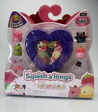 Squishmallows Squish-a-longs 4 Mini-Squish - 8 Piece Set Series 2 - Purple Case