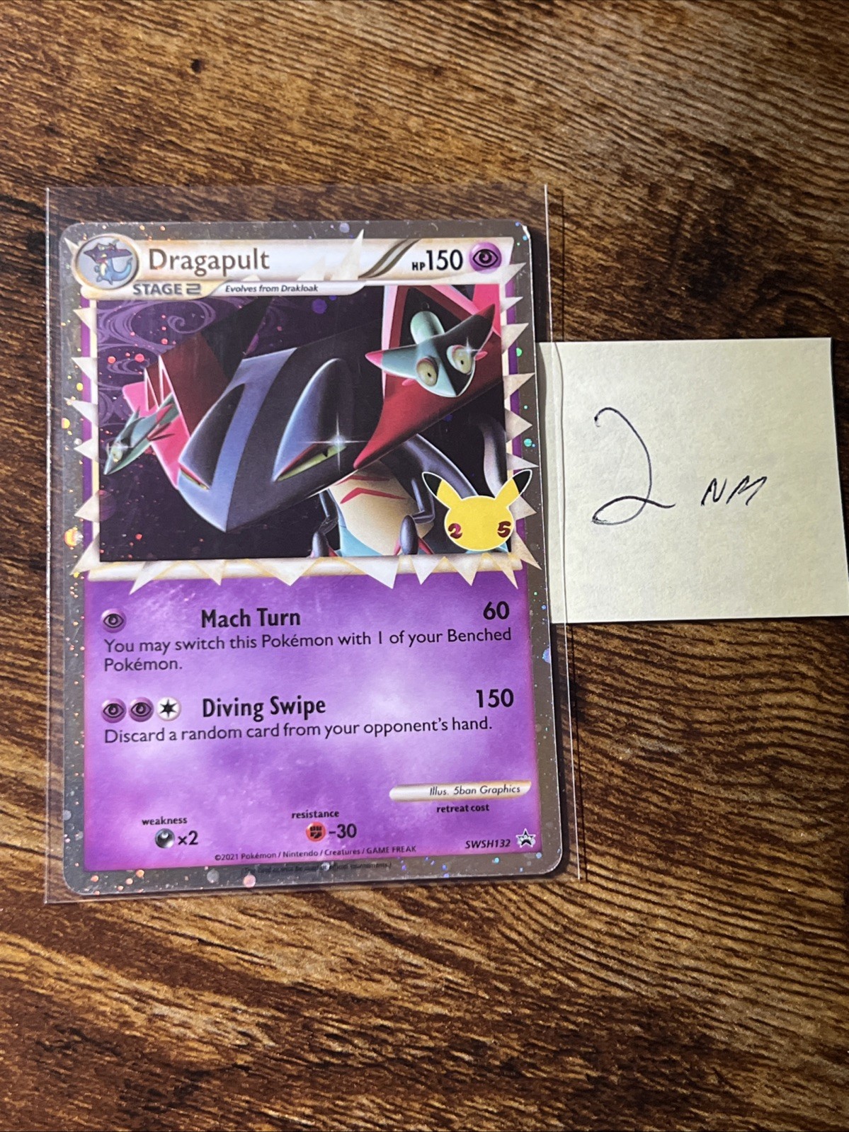 Dragapult Prime - SWSH132 - Celebrations 25th - Black Star Promo POKEMON NM