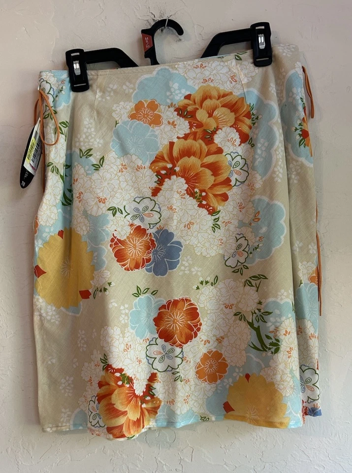 Falda de tiro bajo vintage Y2K My Michelle nueva con etiquetas 7 8 Festival Rave años 2000 boho Foto 3 de 4