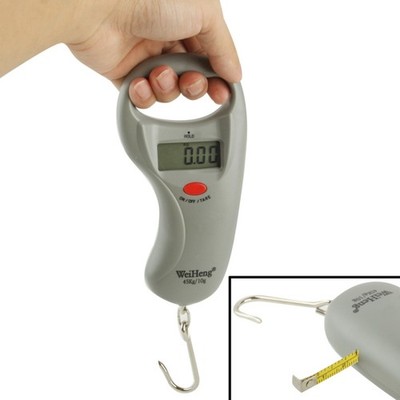 Tragbare elektronische Waage mit Maßband, 45 kg Kapazität, 10 g Genauigkeit