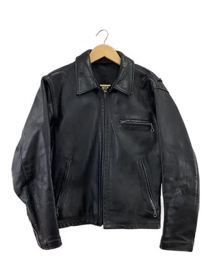Chaqueta Schott Single Riders 36 cuero negro liso 680 - Imagen 1 de 4