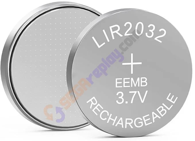 LIR2032 Rechargeable Coin Battery for Dreamcast VMU, Sega Sa