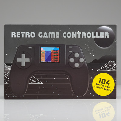 Taschenkonsole 8-Bit mit 104 Spielen   Gamepad Controller für Unterwegs