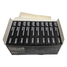 Lot 10X Maxell C45 Professional Industrial P/I Communicator Cassette Tape