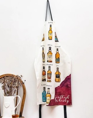 Scottish Whisky Lover Apron Scotland Scotch Whiskey Gift
