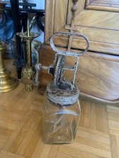 Beautiful Old Antique Butter Glass Butter Spinner 1 Liter Butter Keg D.R.G.M