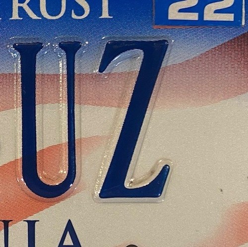 AMERICA UNITED USA FLAG license plate We Stand 9343 UZ Pride Virginia Patriot VA - Picture 7 of 7