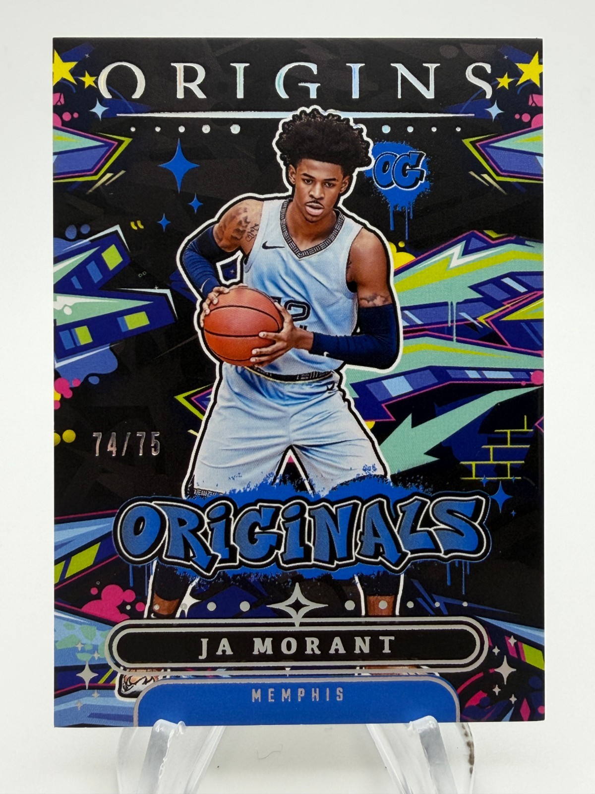2025-26 Origins JA MORANT Originals Blue /75 #1 Memphis Grizzlies