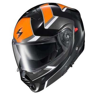 SCORPION EXO-GT930 TRANSFORMER MOTORCYCLE HELMET ORANGE SIZE MEDIUM