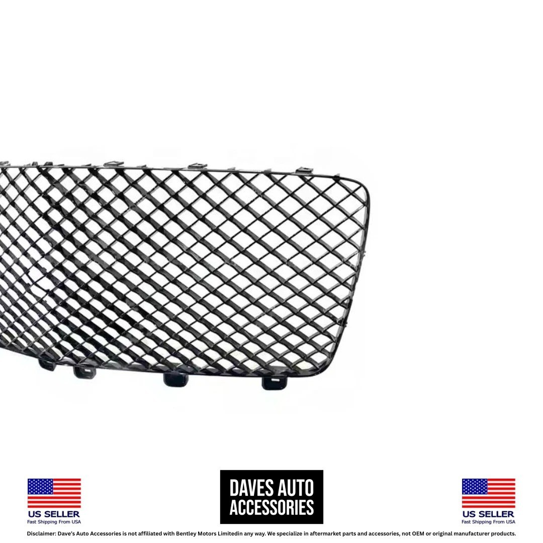 2021-2023 Bentley Bentayga Front Bumper Grille Assembly Gloss Black