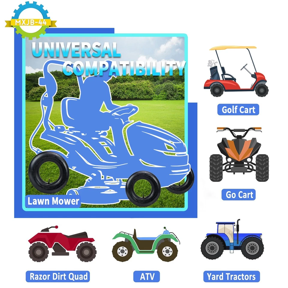 2* 20x8,00-8 20x8-8 20x10,00-8 20x10-8 tubo interior neumático cortacésped tractor Foto 3 de 4