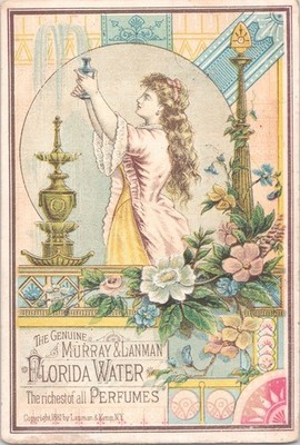 Murray & Lanman Florida Water Perfume - 1881 Victorian Trade Card