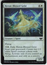 MTG Heron-Blessed Geist 19 Innistrad: Crimson Vow C Foil NM