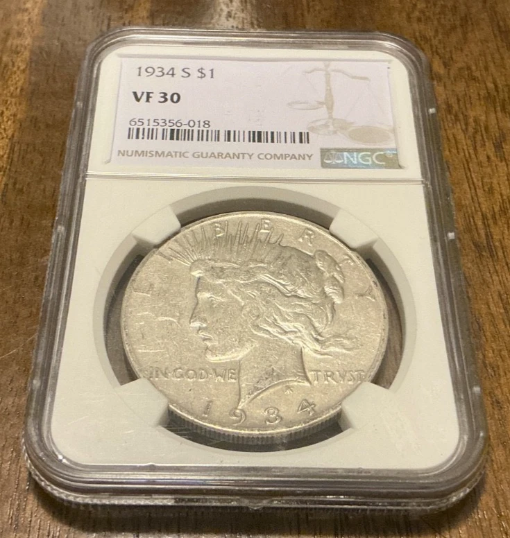 San Francisco 1934 Year Peace Dollars (1921-1935) for sale | eBay