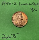 1945 S  Lincoln Wheat Cent Penny 1c BU Uncirculated Few Spots