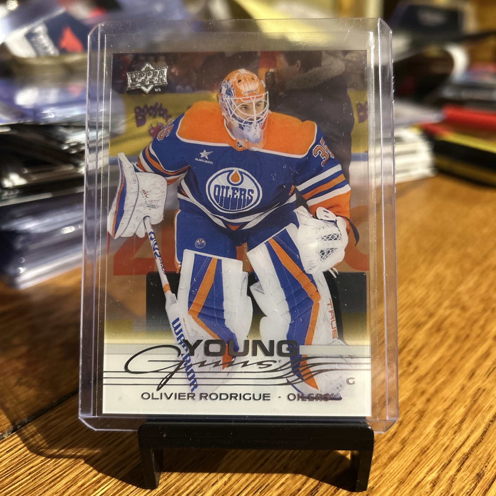 2025-26 Upper Deck Young Guns Clear-Cut Olivier Rodrigue #203 Edmonton Oilers
