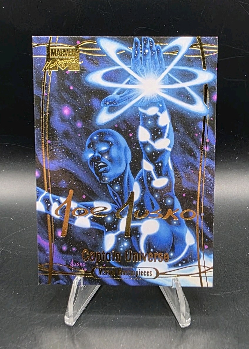 2016 Marvel Masterpieces Gold Foil Signature Series Captain Universe #19