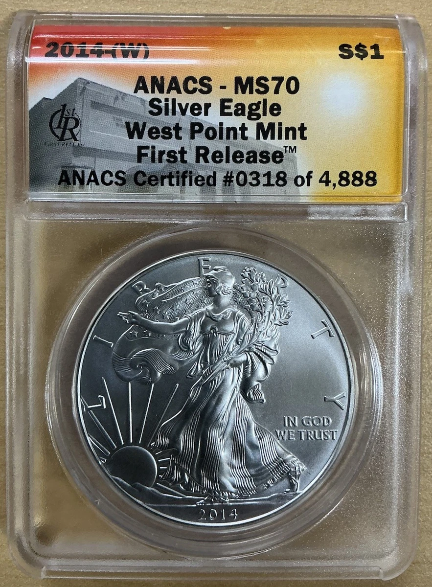 American Eagle MS 70 Graded 2014 Silver Bullion Coins for sale | eBay