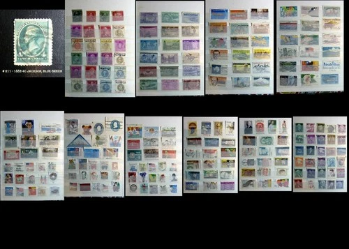 US Stamp Collection All Different Including # 211 - 1883 4c Jackson, blue green