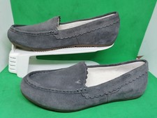 Vionic Slippers Women's McKenzie Charcoal Suede Loafers Slip-On Size 7.5 US New