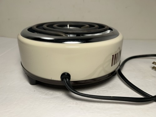 Vintage Extra Burner Hot Plate By Munsey FB-1 Almond Made in USA 1100 Watts - Picture 9 of 14