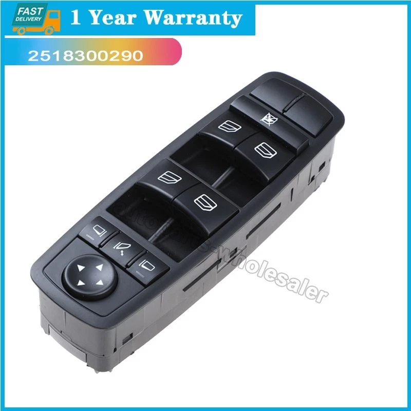 Главный выключатель стеклоподъемника для 2006-2011 Mercedes-Benz ML350 2518300290 - Изображение 2 из 4