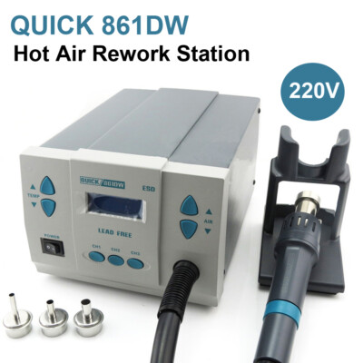 QUICK861DW Hot Air Rework Station Lead-Free Hot Air Soldering Station 1000W  220V 726146148740 | eBay