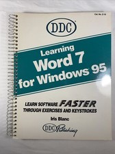 1996 Learning Word 7 for Windows 95 by Iris Blanc