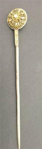 Antique Brass Letter Opener Jeweled with Center Pearl Late 19th Century - Picture 1 of 3