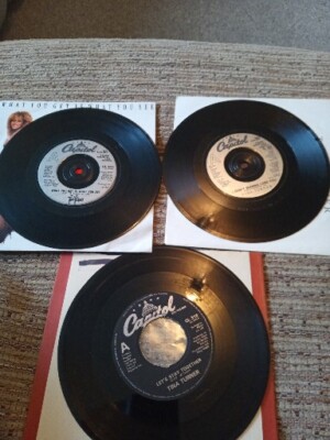 Drei Tina Turner 7'' Vinyls